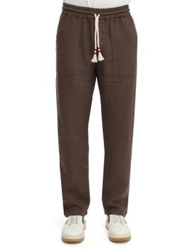 Pantaloni MC2 Saint Barth Calais Marrone