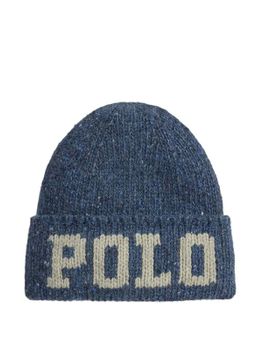 Berretto Polo Ralph Lauren Intarsio Blu