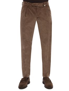 Pantaloni Myths Velvet Soft Touch Marrone