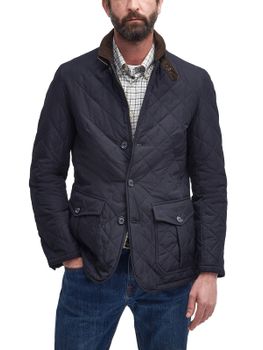 Giaccone Barbour Quilted Lutz Blu