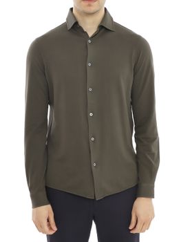 Camicia Filippo De Laurentiis Piquet Marrone