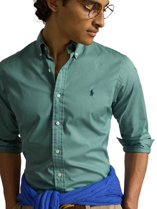 camicia-polo-ralph-lauren-twill-verde-710b20512-009