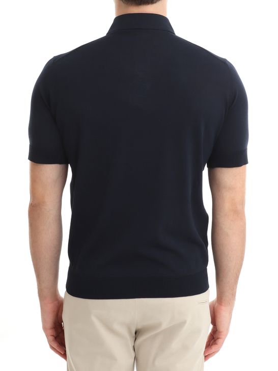polo-shirt-filippo-de-laurentiis-cotton-blue