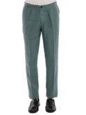 trousers devore incipit linen green