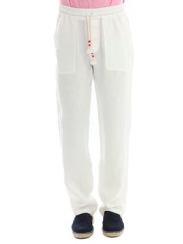 Pantaloni MC2 Saint Barth Calais Bianco