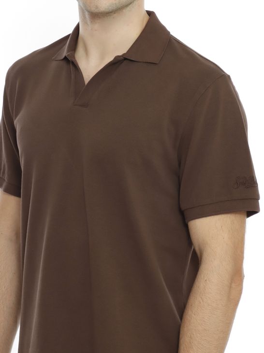 polo-shirt-mc2-saint-barth-linen-brown