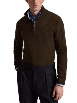 Maglia Polo Ralph Lauren Quarter Zip Marrone