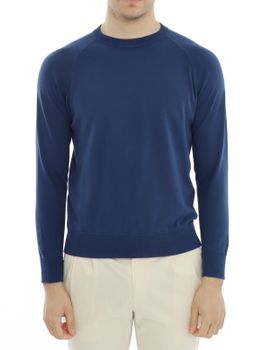 Felpa Magazzino Ricambi Pima Cotton Blu
