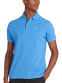 polo barbour tartan piqué azzurro