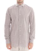 shirt xacus taylor white-brown