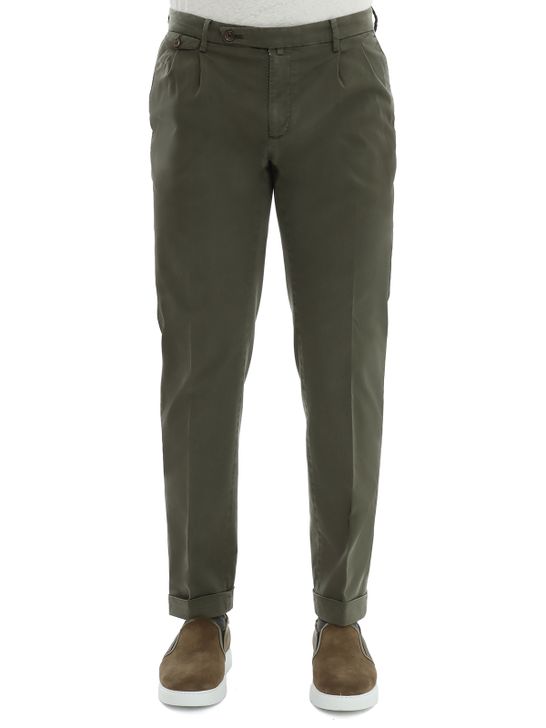 trousers-briglia-1949-tencel-cotton-green