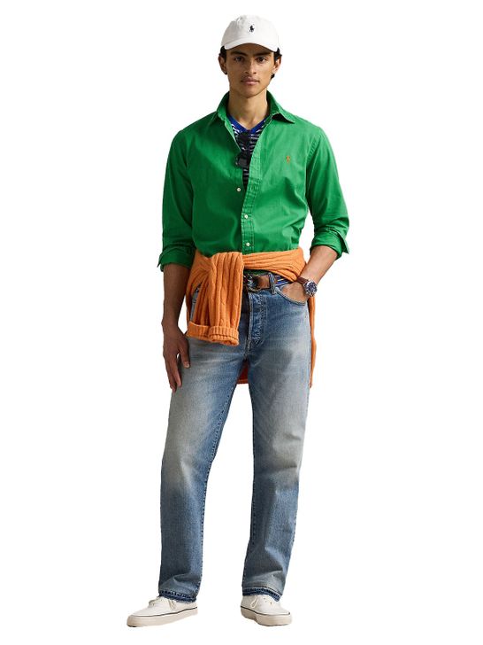 shirt-polo-ralph-lauren-twill-green