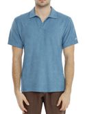 polo shirt mc2 saint barth terry light blue