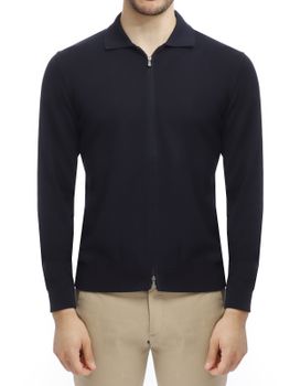 Camicia Filippo De Laurentiis Full Zip Blu