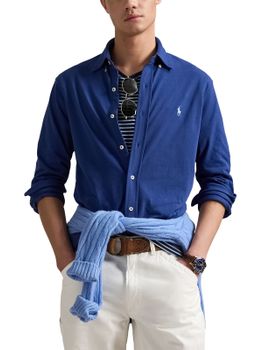 Camicia Polo Ralph Lauren Mesh Blu
