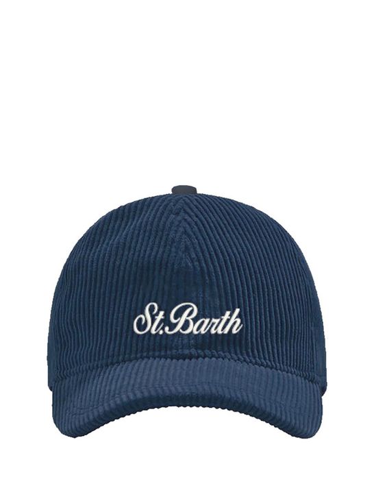 ball-cap-mc2-saint-barth-corduroy-blue