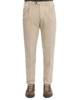 Pantaloni Devore Incipit Velluto Beige