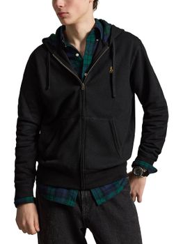 Felpa Polo Ralph Lauren RL Fleece Full Zip Nero