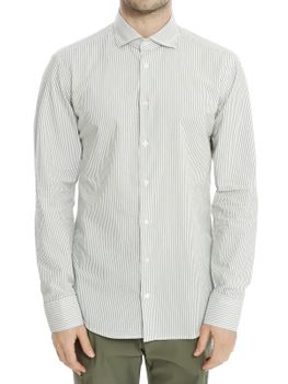 Camicia Bastoncino Seersucker Verde
