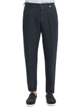 Pantaloni Myths Lino Blu