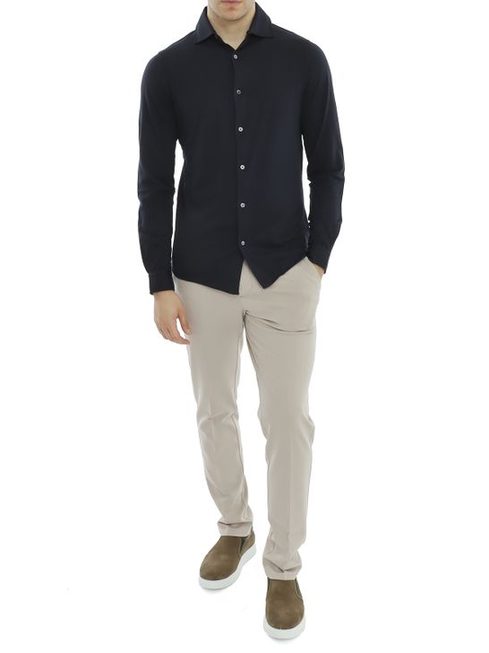 camicia-filippo-de-laurentiis-piquet-blu-camlbas-piqvin-u890