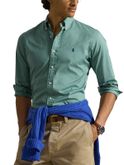 camicia polo ralph lauren twill verde
