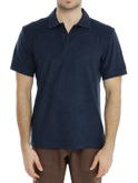 polo shirt mc2 saint barth terry blue