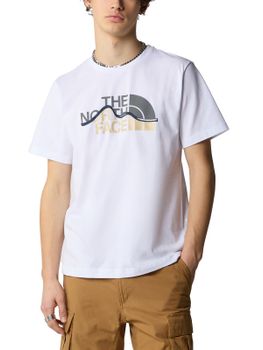 T-Shirt The North Face Mountain Line Bianco