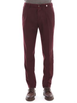 Trousers Myths Washed Flannel Burgundy