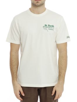 T-Shirt MC2 Saint Barth Stampata Bianco
