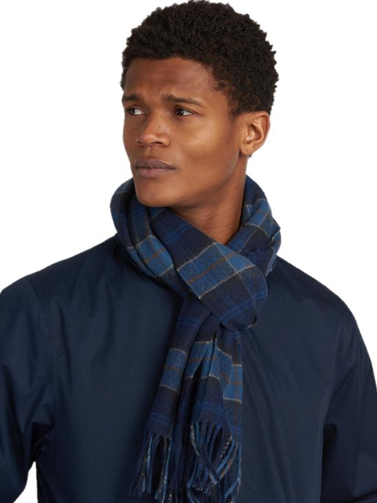 scarf-barbour-tartan-blue