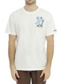 t-shirt mc2 saint barth stampata bianco