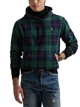 Fleece Polo Ralph Lauren Plaid Pile Green