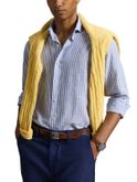 camicia polo ralph lauren seersucker blu