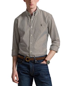 Shirt Polo Ralph Lauren Striped Stretch Brown