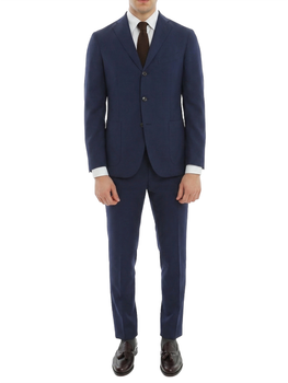 Suit Boglioli Plain Wool Blue
