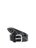 belt alberto luti studs black