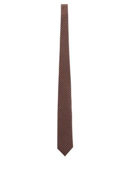 Cravatta Holliday & Brown Twill Marrone