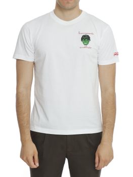 T-Shirt MC2 Saint Barth Stampata Bianco