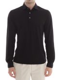 polo shirt filippo de laurentiis crepe black