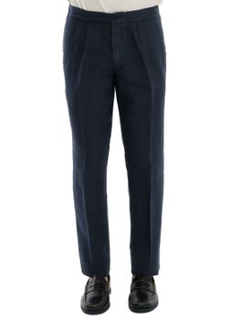 Pantalaccio Devore Incipit Lino Blu