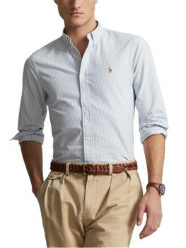Camicia Polo Ralph Lauren Oxford Azzurro