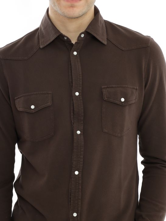 camicia-blker-texana-marrone