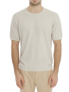 T-Shirt Kangra Cotone-Lino Grigio