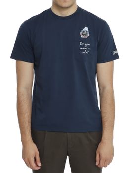 T-Shirt MC2 Saint Barth Austin Blu