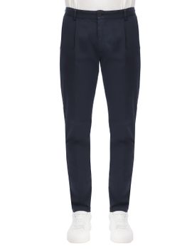 Trousers Devore Incipit Cotton Blue
