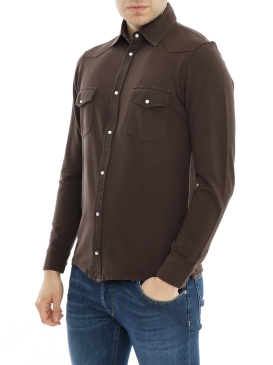 camicia-blker-texana-marrone