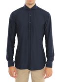 camicia xacus flanella tecnica blu