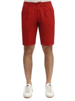 Short Devore Incipit Linen Red