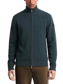 Maglione RRD Bouclè Full Zip Knit Verde